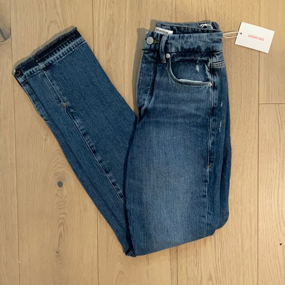 NWT Good American good boy jeans 00/24 - Picture 1 of 6